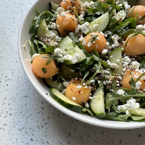 Picture of Cantaloupe Quinoa Salad with Jalapeño Lime Dressing